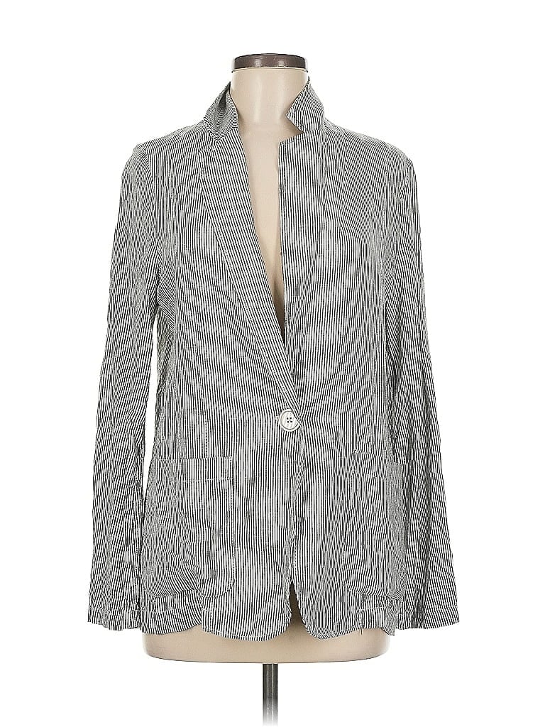 Pre-owned Max Studio Blazer Jacket In Gray