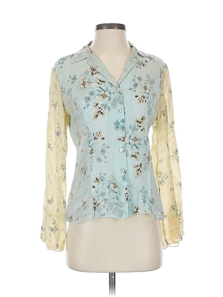 Click to view more detailed imagery on our partner's website Pre-owned Jjill 3/4 Sleeve Blouse In Blue