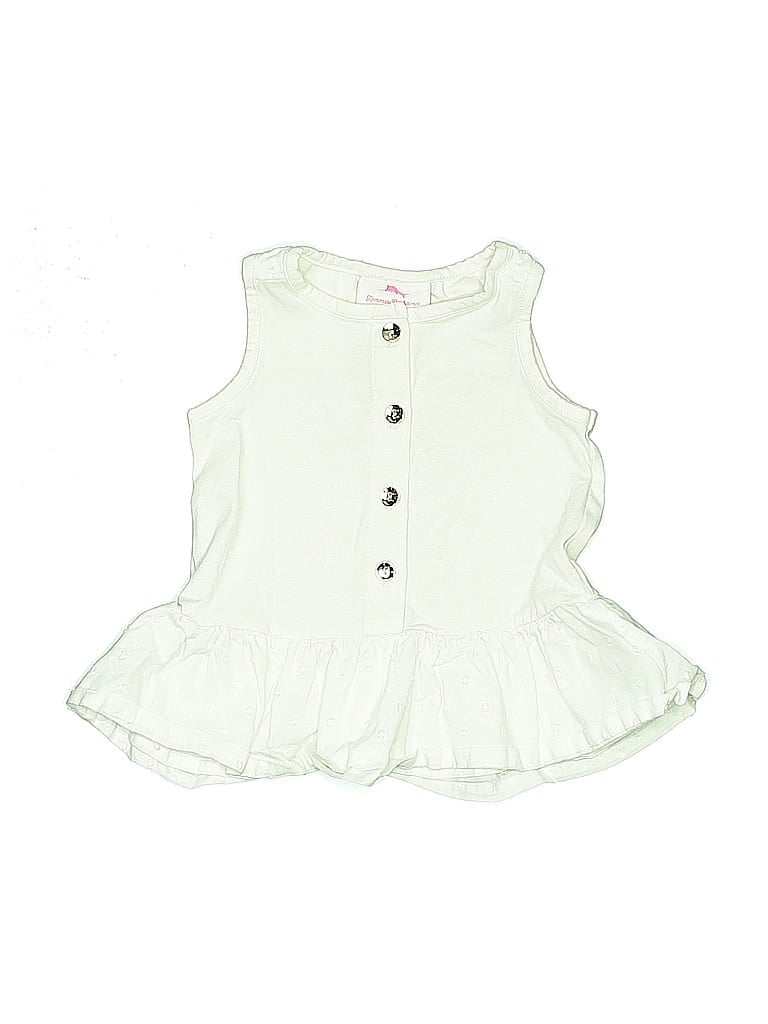 Pre-owned Tommy Bahama Babies' Sleeveless Button Down Shirt In Green