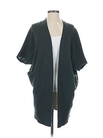 R | Label Wool Cardigan (view 1)