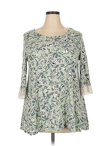 Woman Within 3/4 Sleeve Top (view 1)