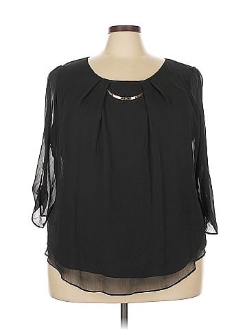 Roz & Ali 3/4 Sleeve Blouse (view 1)