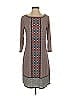 Max Studio Print Gray Casual Dress Size XS - photo 1