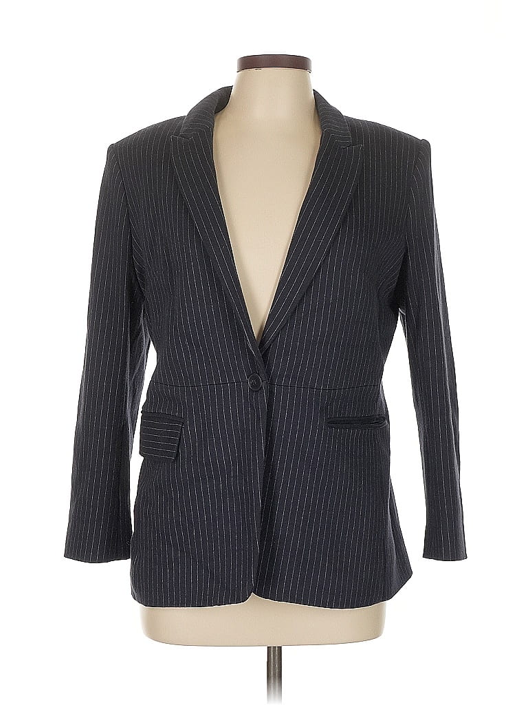 Pre-owned Express Blazer Jacket In Gray