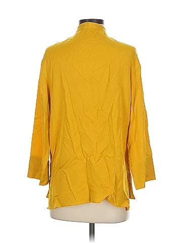 Theory 3/4 Sleeve Silk Top (view 2)