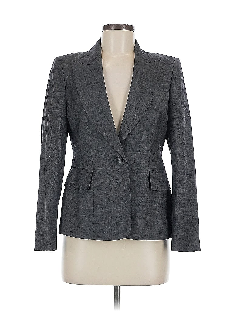 Pre-owned Anne Klein Blazer Jacket In Gray