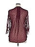 Daniel Rainn Burgundy 3/4 Sleeve Blouse Size M - photo 2