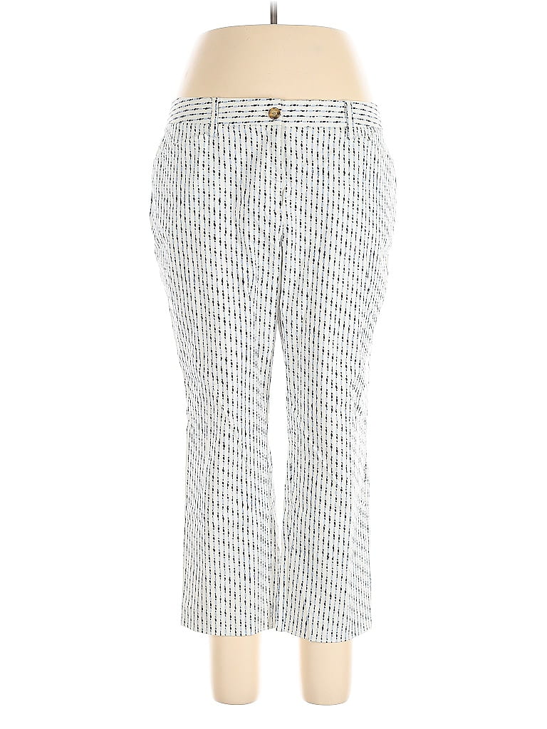 Pre-owned Lands' End Casual Pants In White
