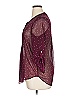 Daniel Rainn Burgundy 3/4 Sleeve Blouse Size M - photo 5