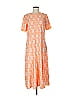 misook Paisley Orange Casual Dress Size M - photo 1