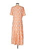 misook Paisley Orange Casual Dress Size M - photo 2
