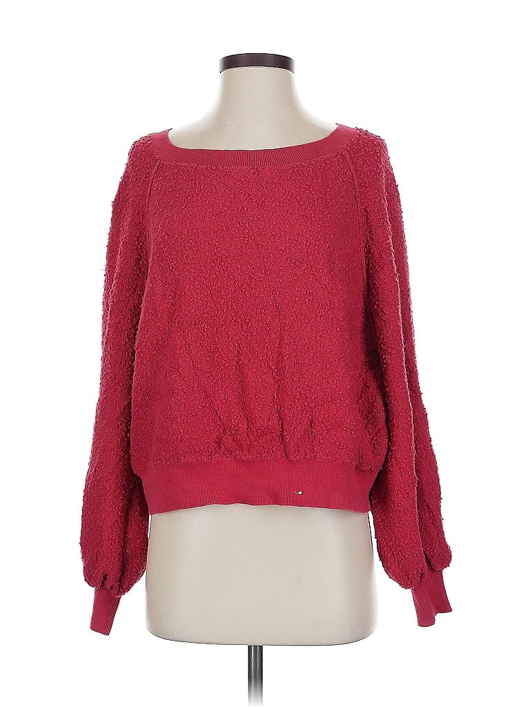 Pre-owned Free People Pullover Sweater In Red