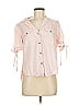 Velvet Heart Pink Short Sleeve Blouse Size M - photo 1