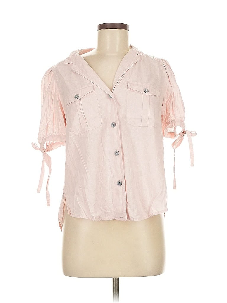 Velvet Heart Pink Short Sleeve Blouse Size M - photo 1