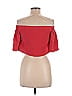 Black Halo Red 3/4 Sleeve Blouse Size 0 - photo 2