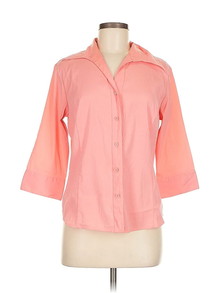 DRESSBARN Pre-owned 3/4 Sleeve Blouse In Pink