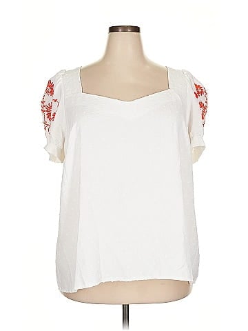 Shein Curve Short Sleeve Blouse (view 1)