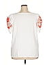 Shein Curve 100% Polyester White Short Sleeve Blouse Size 18 Plus (3) - photo 2