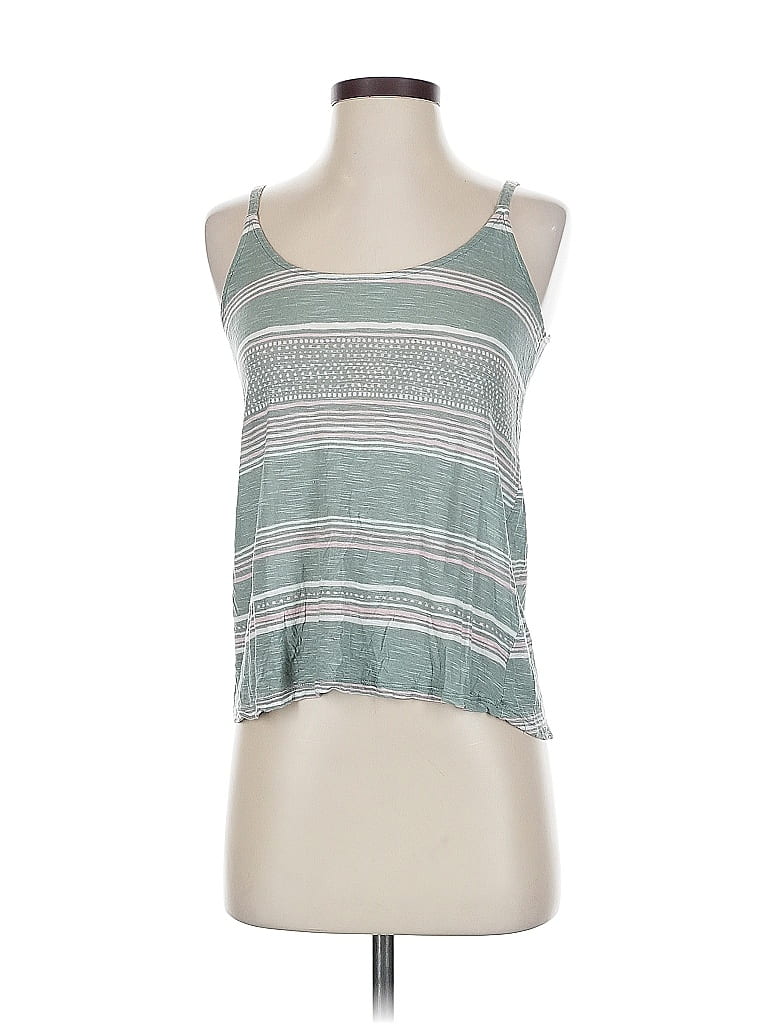 Pre-owned Splendid Sleeveless Top Green Halter Neckline Tops