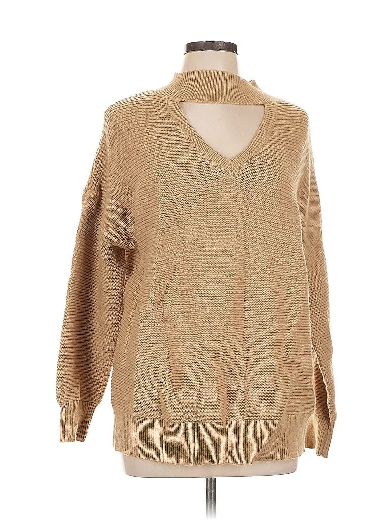 Pre-owned Entro Turtleneck Sweater In Brown