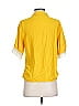 Unbranded 100% Polyester Yellow Short Sleeve Blouse Size S - photo 2