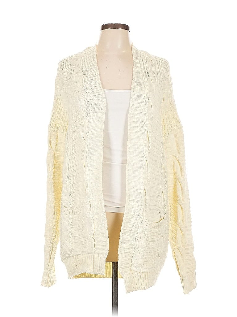 Pre-owned Assorted Brands Cardigan Sweater In Yellow