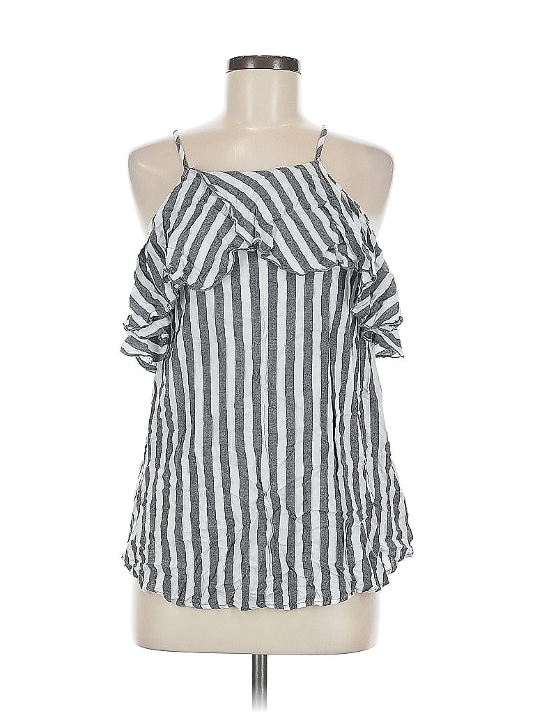 Pre-owned Hailey & Co Sleeveless Blouse In Silver