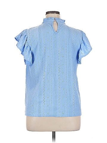 Cable & Gauge Short Sleeve Blouse (view 2)