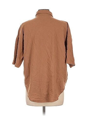Unbranded 3/4 Sleeve Button-Down Shirt (view 2)