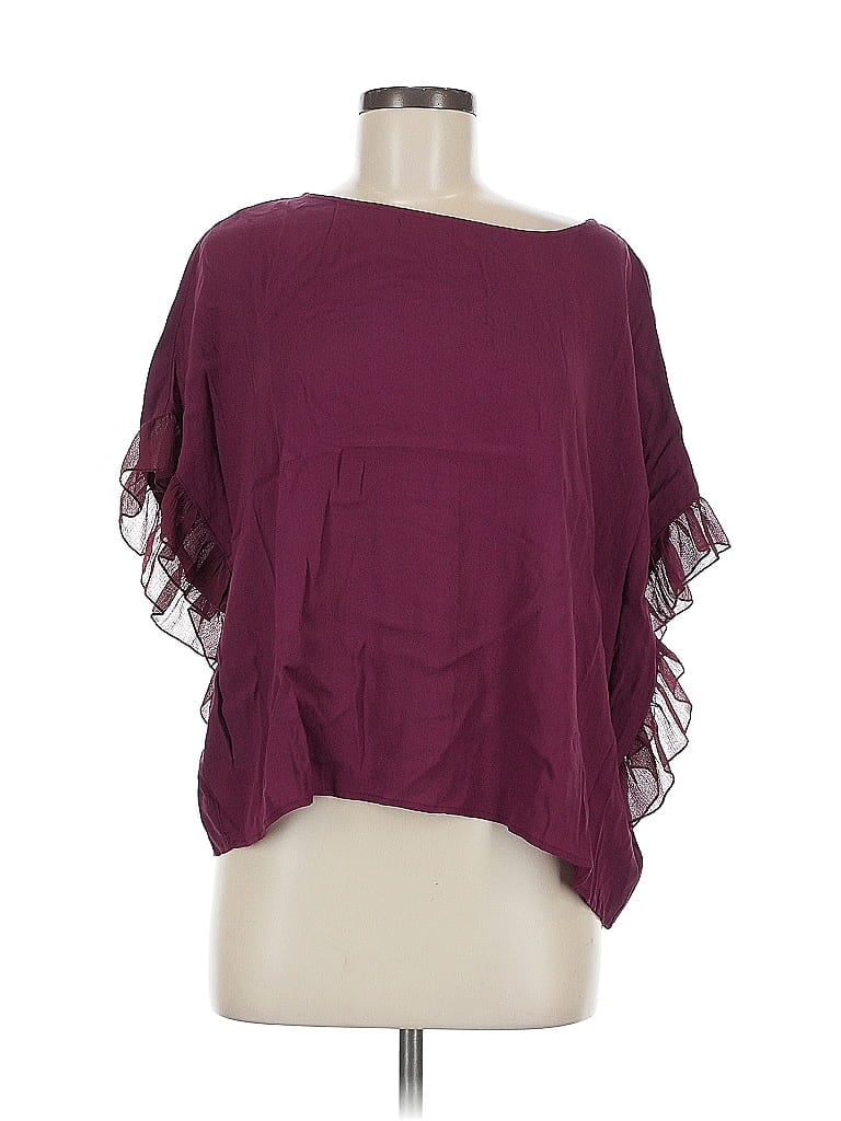 WILLIAM RAST Pre-owned Short Sleeve Blouse In Burgundy