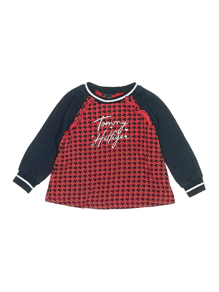Pre-owned Tommy Hilfiger Kids' Pullover Sweater In Red
