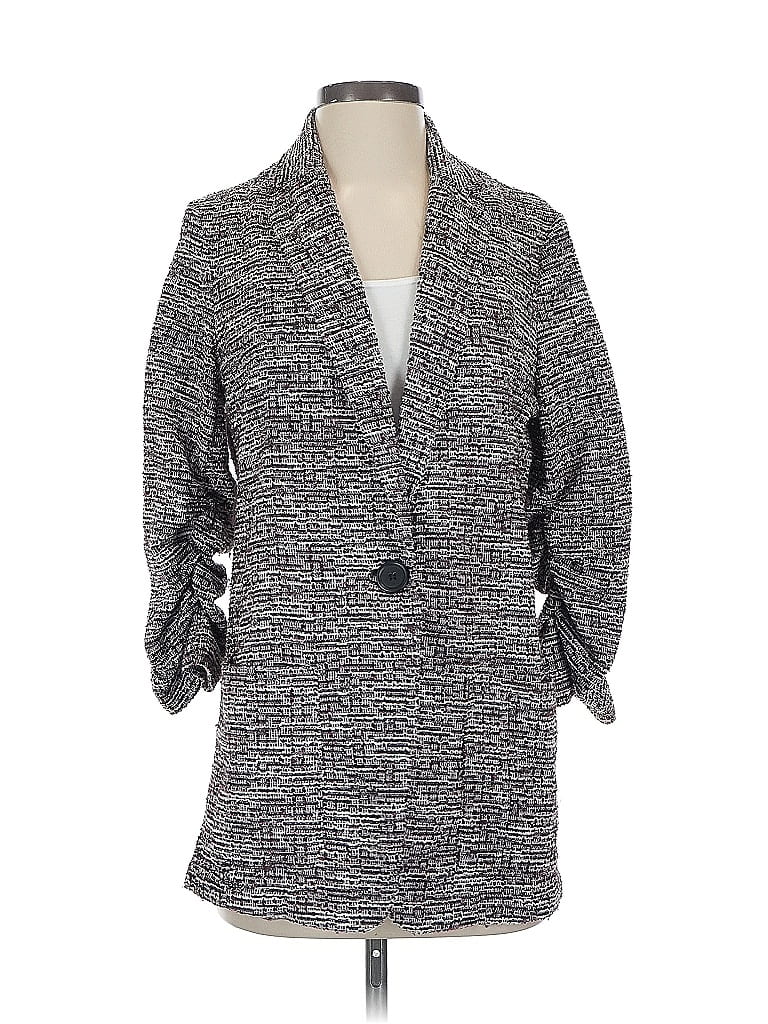 Pre-owned Max Studio Blazer Jacket In Gray