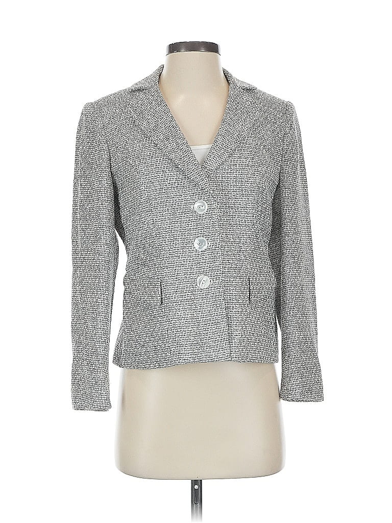 Pre-owned Talbots Blazer Jacket In Gray