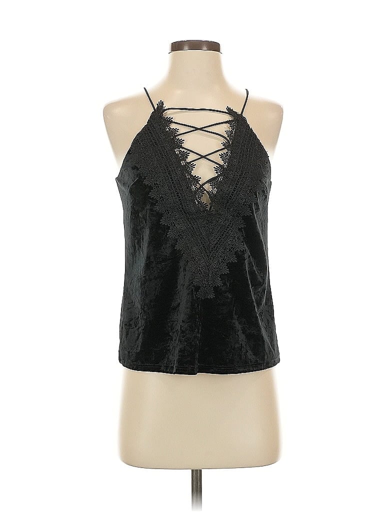 Pre-owned Wayf Sleeveless Blouse In Black