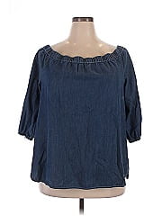 Susan Graver 3/4 Sleeve Blouse