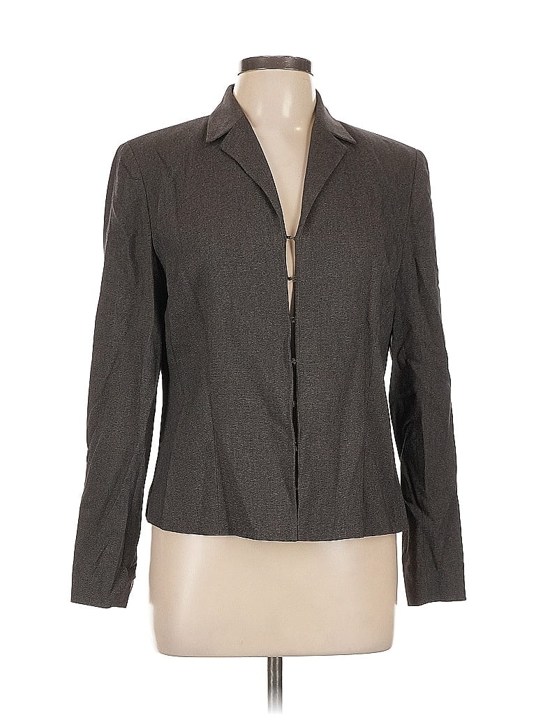Pre-owned Ann Taylor Long Sleeve Blouse In Gray