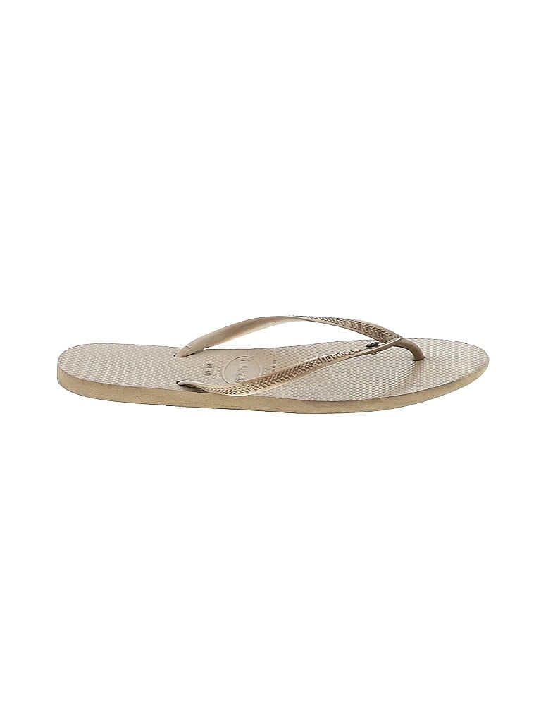 Pre-owned Havaianas Flip Flops In Brown