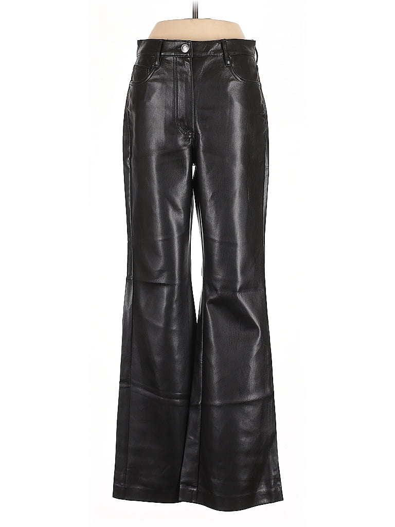 Pre-owned Wilfred Faux Leather Pants In Black
