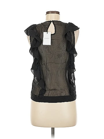 Anine Bing Sleeveless Silk Top (view 2)