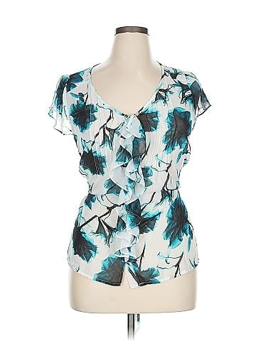 Worthington Short Sleeve Blouse (view 1)