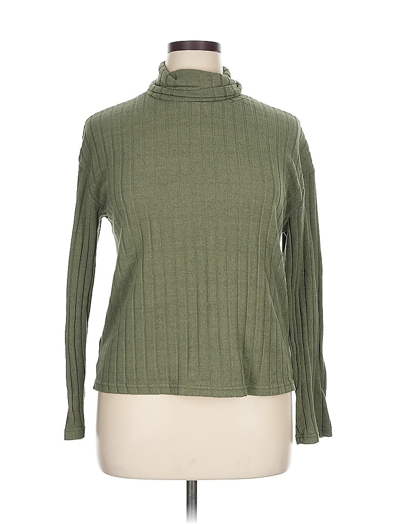 Unbranded 100% Polyester Green Turtleneck Sweater Size XL - photo 1