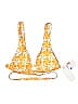L Space Stars Orange Swimsuit Top Size M - photo 1