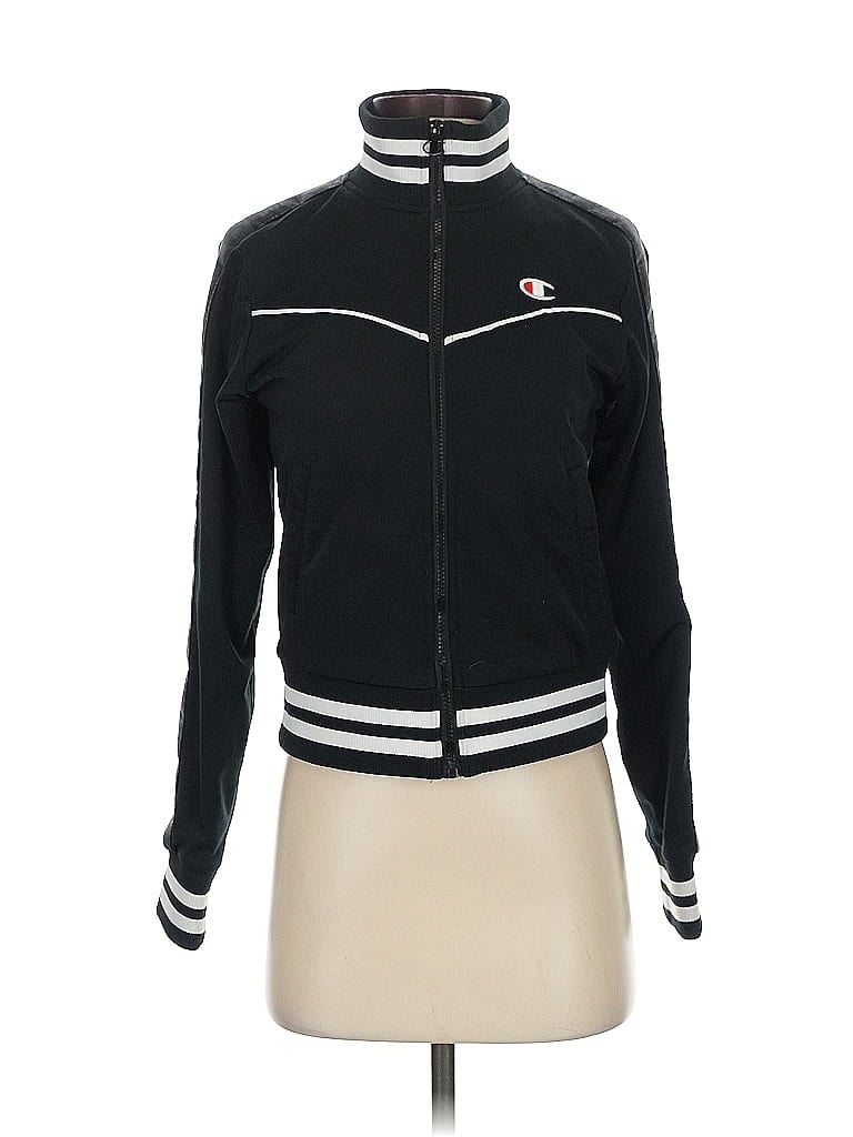 Pre-owned Champion Track Jacket In Black
