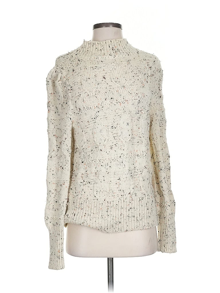 Nicholas Tweed Ivory Turtleneck Sweater Size S - photo 1