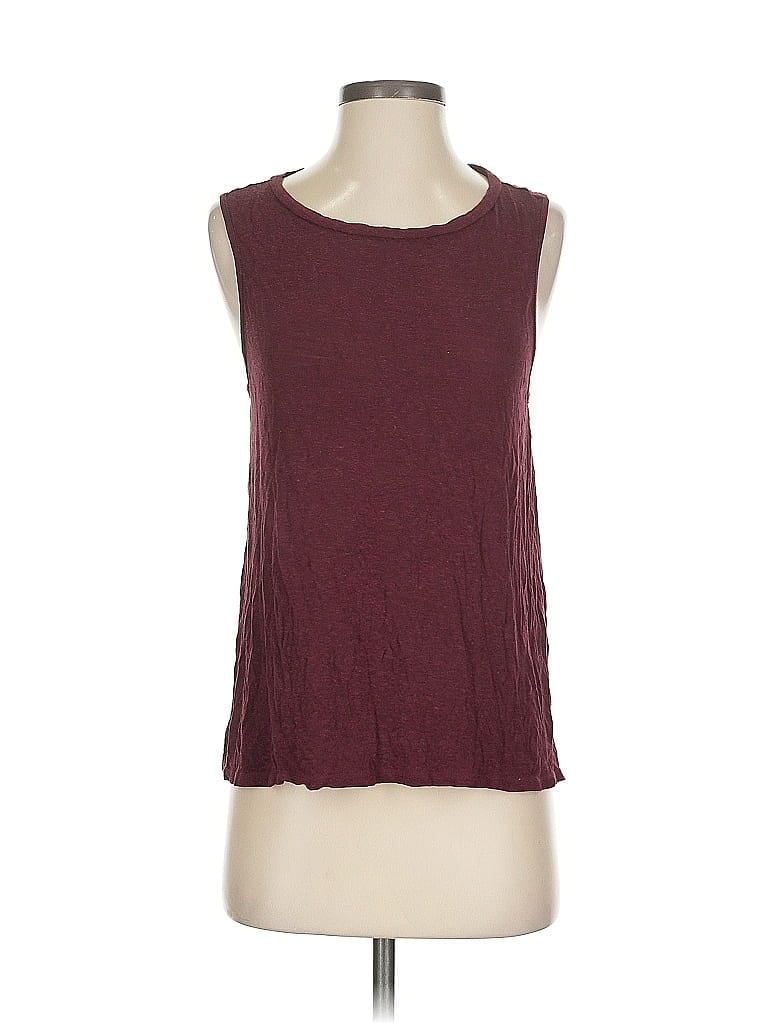 Pre-owned Rag & Bone Sleeveless T-shirt In Burgundy