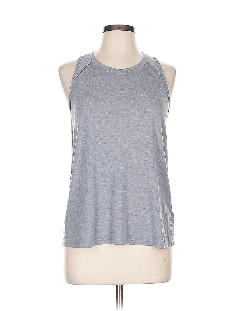 Pre-owned Active By Old Navy Sleeveless Top Gray Halter Neckline Tops