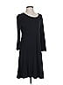 Donna Ricco Solid Black Casual Dress Size S - photo 1