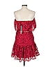 ML Monique Lhuillier 100% Polyester Red Cocktail Dress Size 10 - photo 2