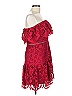 ML Monique Lhuillier 100% Polyester Red Cocktail Dress Size 10 - photo 3