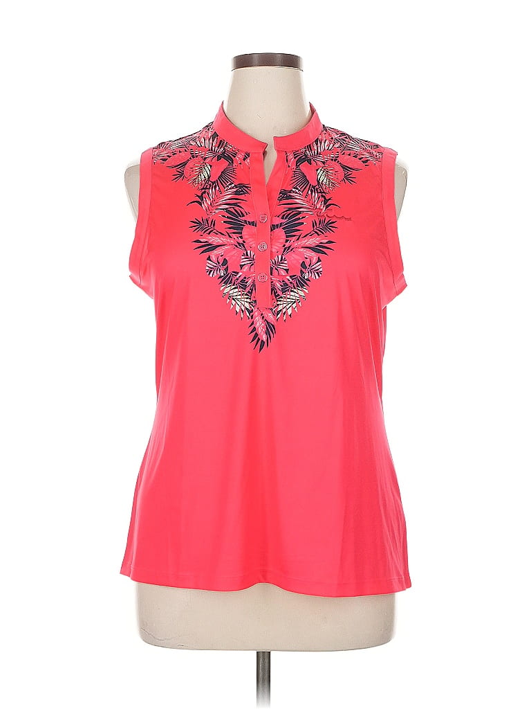 Greg Norman 100% Polyester Pink Sleeveless T-Shirt Size XL - photo 1
